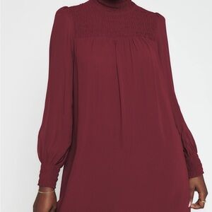 Reformation brandi Burgundy Long Sleeve Dress 2xl